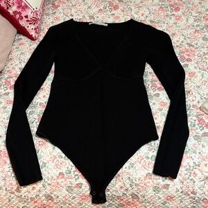Abercrombie knit Long Sleeve Bodysuit